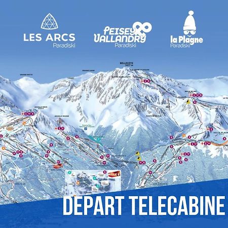 Elegant Et Moderne Avec Vue Montagne Au Coeur De Paradiski - Garage - 8Pers - 90M2 - Sabaudinha Ла План Екстериор снимка